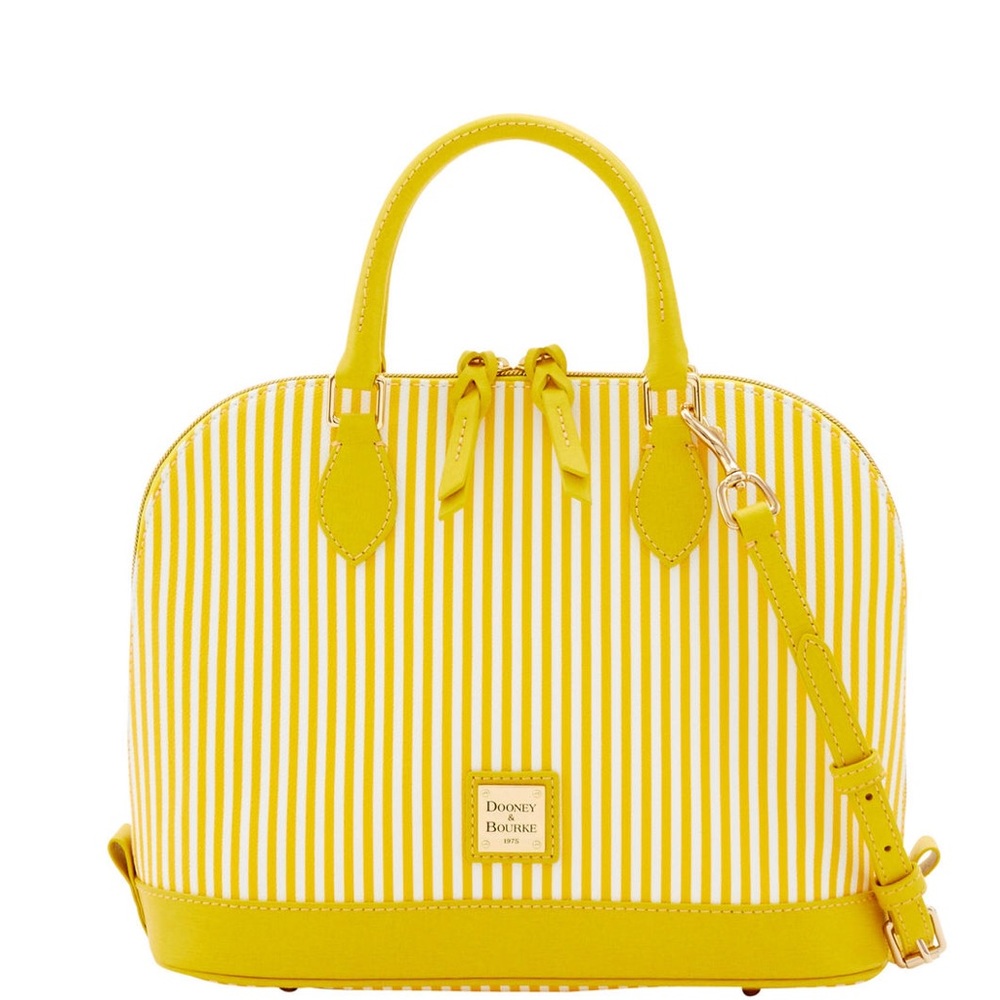 🍋NWT🍋 Dooney & Bourke Yellow Zip Zip Satchel